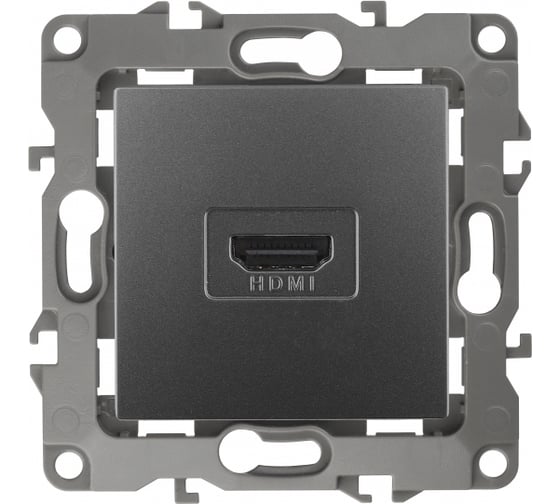 Розетка ЭРА 12-3114-12 HDMI, IP20, 12, графит Б0027487