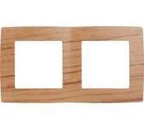 Рамка на 2 поста ЭРА 12-5002-09 12, дуб Б0014759