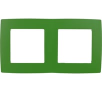 Рамка на 2 поста ЭРА 12-5002-27 12, зелёный Б0019401
