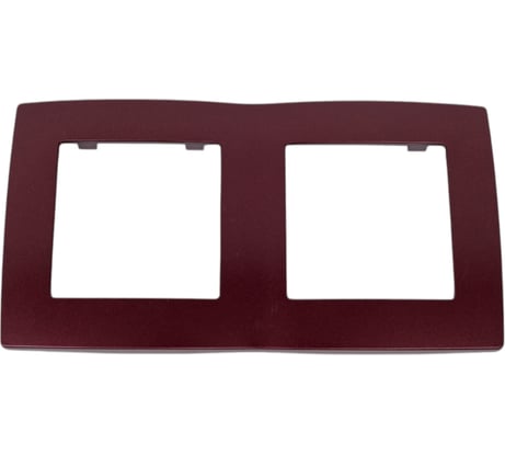 Рамка на 2 поста ЭРА 12-5002-25 12, бордо Б0019399
