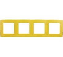 Рамка на 4 поста ЭРА 12-5004-21 12, жёлтый Б0019413