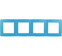 Рамка на 4 поста ЭРА 12-5004-28 12, голубой Б0019431