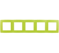 Рамка на 5 постов ЭРА 12-5005-26 12, лайм Б0019423