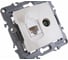 Розетка ЭРА 14-3110-02 RJ45 TV, IP20, сл.кость Б0034315 3