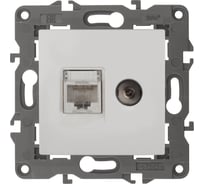 Розетка ЭРА 14-3110-01 RJ45 TV, IP20, белый Б0034314