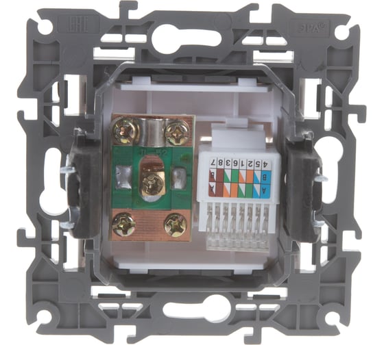 Розетка ЭРА 14-3110-01 RJ45 TV, IP20, белый Б0034314