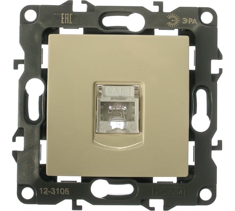 Телефонная розетка ЭРА 12-3105-02 RJ11, IP20, 12, слоновая кость Б0014712