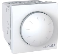 Поворотный светорегулятор Systeme Electric Unica, белый, 40-1000 Вт, для л/н и г/л с намот. трансформатором MGU5.512.18ZD