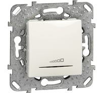 Нажимной универсальный светорегулятор Systeme Electric Unica бежевый, 20-350W MGU5.515.25ZD