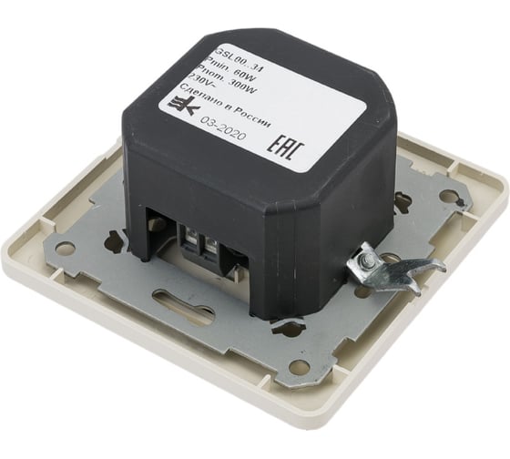 Поворотный светорегулятор Systeme Electric 300Вт GLOSSA бежевый SchE GSL000234