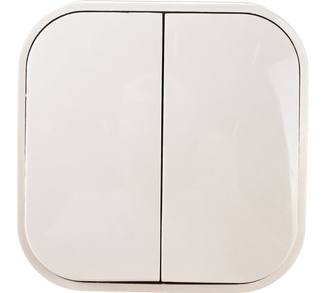 Двухклавишный выключатель IONICH слоновая кость 1425