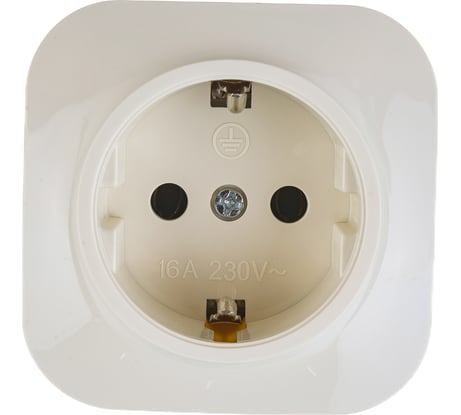Розетка IONICH с/з слоновая кость 1433