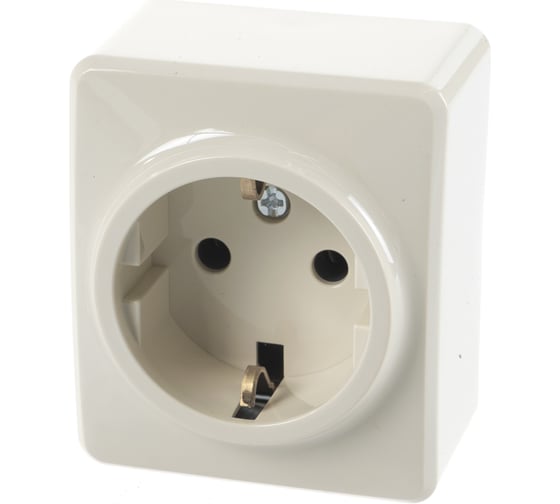 Розетка ЭРА 11-2203-02 2P E Schuko, 16A-250В, IP20, ОУ, Эксперт, сл.кость Б0020686