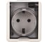 Розетка ЭРА 11А-2402-01 2P E IP54, шторки, 16A-250В, ОУ, Эксперт, Al Cu, белый Б0038820 2