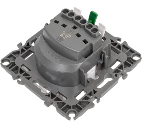 Розетка ЭРА 12-2003-01 2P E Schuko со шторками с крышкой, 16А-250В, б.л., 12, белый Б0038806