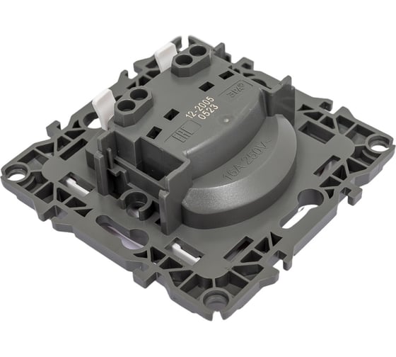 Розетка ЭРА 12-2005-01 2P, 16A-250В, IP20, без м.лапок, 12, белый Б0018981