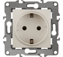 Розетка ЭРА 12-2011-02 2P E Schuko, 16A-250В, IP20, винт, без м.лапок, 12, слоновая кость Б0029235