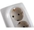 Розетка ЭРА 12-2008-02 2X2P E Schuko со шторками , 16А-250В, б.л., 12, слоновая кость Б0038813 2