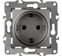 Розетка ЭРА 12-2101-12 2P E Schuko, 16A-250В, IP20, 12, графит Б0019319