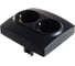 Розетка ЭРА 12-2104-05 2X2P E Schuko со шторками, 16A-250В, IP20, 12, антрацит Б0014703 1