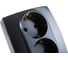 Розетка ЭРА 2X2P+E Schuko со шторками 16A-250В IP20 графит Б0019331 2