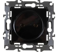 Розетка ЭРА 12-2105-06 2P, 16A-250В, IP20, 12, чёрный Б0018259