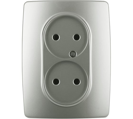 Розетка ЭРА 12-2107-15 2X2P, 16A-250В, IP20, 12, перламутр Б0031247