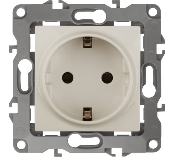 Розетка ЭРА 12-2111-02 2P E Schuko, 16A-250В, IP20, винт, 12, слоновая кость Б0029237