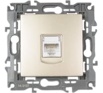 Розетка ЭРА 14-3107-04 RJ45, IP20, шампань Б0034305