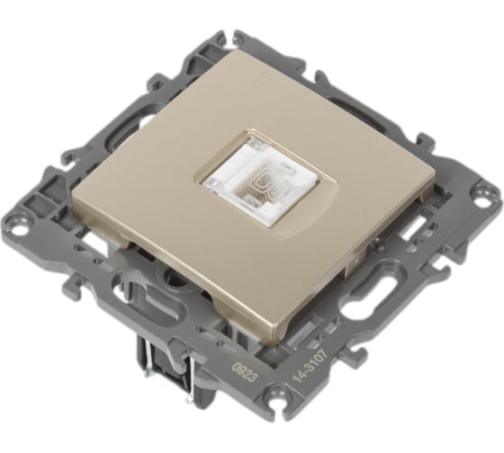 Розетка ЭРА 14-3107-04 RJ45, IP20, шампань Б0034305
