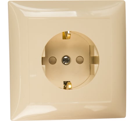 Розетка Кунцево-Электро СЕЛЕНА скрытой установки, одноместная РС16-400 с/к 8151