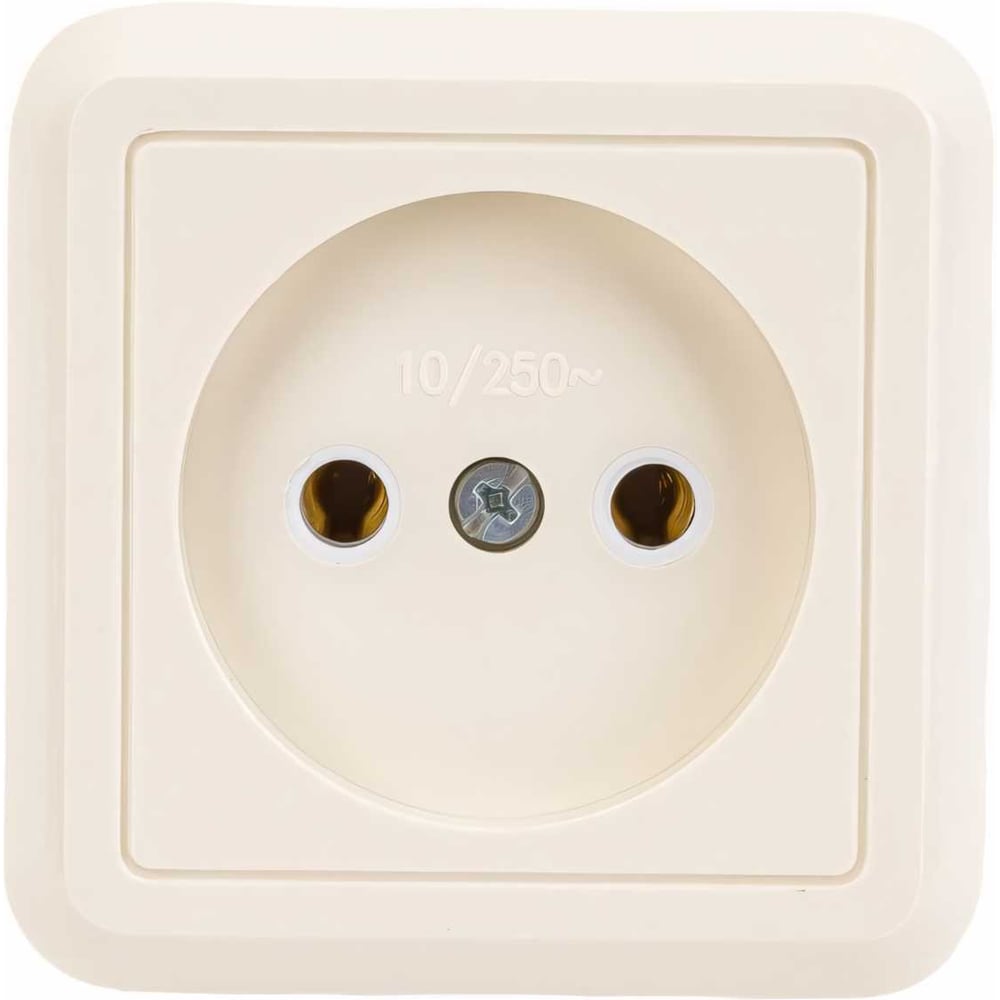 Розетка Кунцево-Электро ОПТИМА открытой установки одноместная 10А РА10 ...