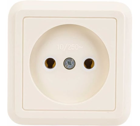Розетка Кунцево-Электро ОПТИМА открытой установки одноместная 10А РА10-375 с/к 8035