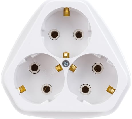 Розетка Кунцево-Электро трехместная открытой установки ток 16А РА16-833 5921