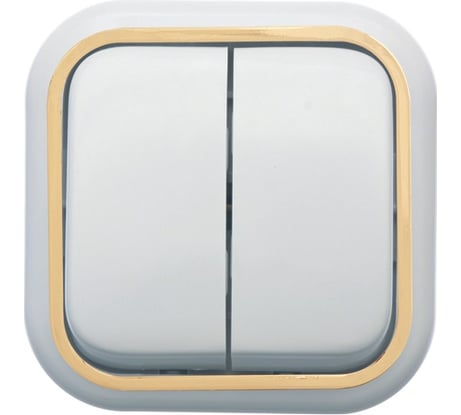 Выключатель Кунцево-Электро ВАЛЕНТИНА  двухклавишный А56-025 З 7635