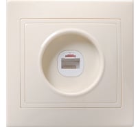 Розетка GENERICA КВАРТА 1местн. комп. Кремовый EKK10-K33-DM
