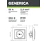 Розетка GENERICA КВАРТА х1 б/з в сборе б/ш,бел ERK13-K01-10-DM 4