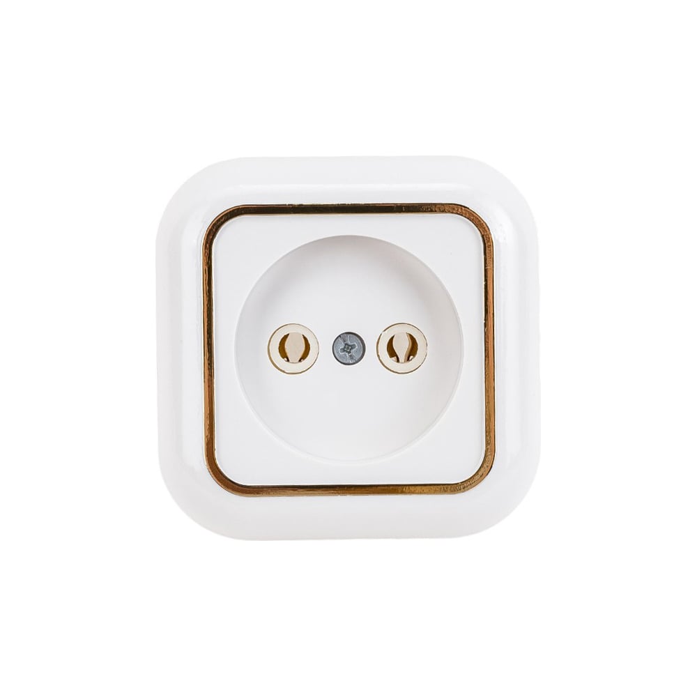 Розетка Кунцево-Электро ВАЛЕНТИНА открытой установки, одноместная РА10 ...