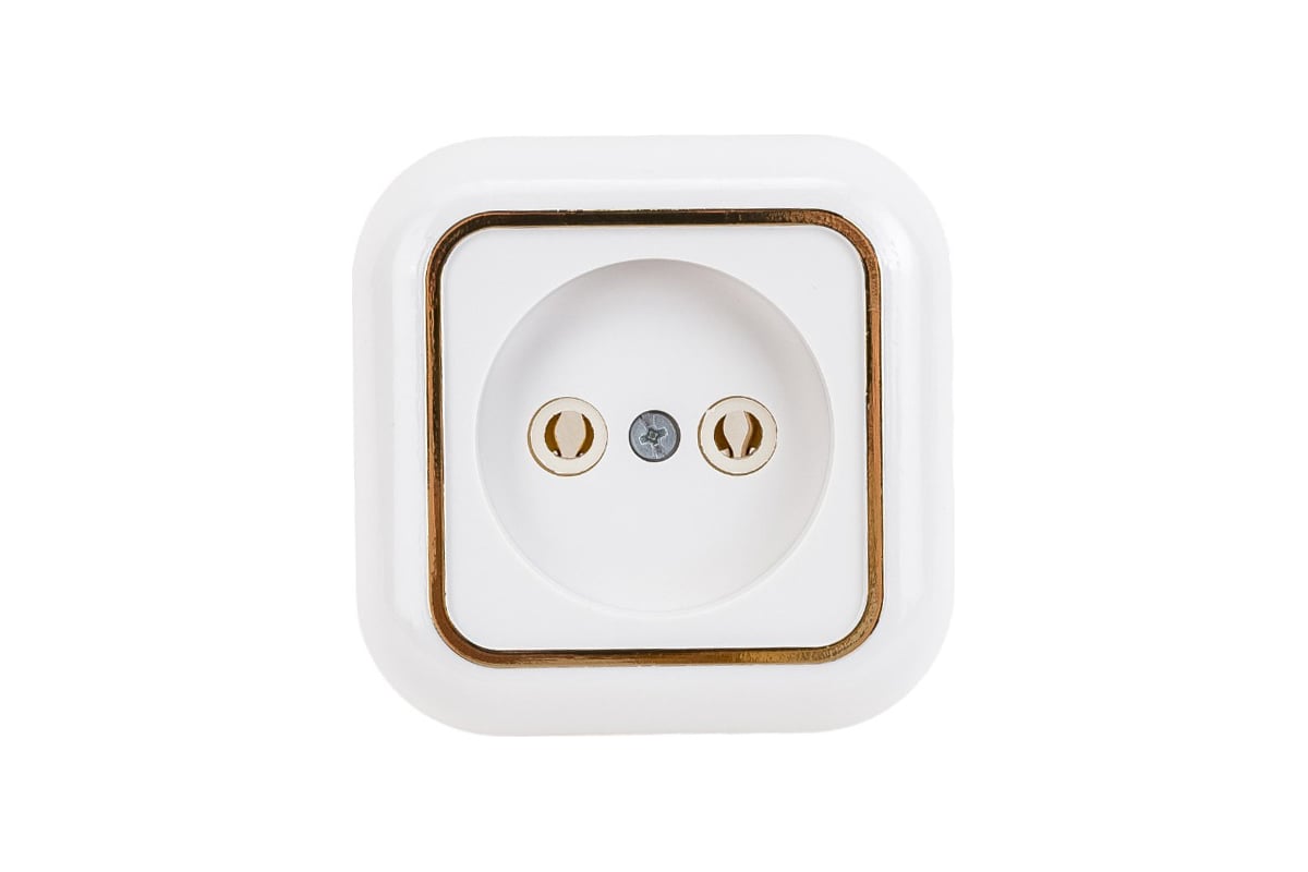 Розетка Кунцево-Электро ВАЛЕНТИНА открытой установки, одноместная РА10 ...