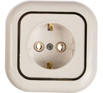 Розетка Кунцево-Электро ВАЛЕНТИНА скрытой установки, с з/к одноместная РС16-635 З 7654