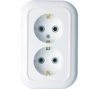 Розетка Кунцево-Электро ВАЛЕНТИНА скрытой установки, двухместная РС16-830 5447