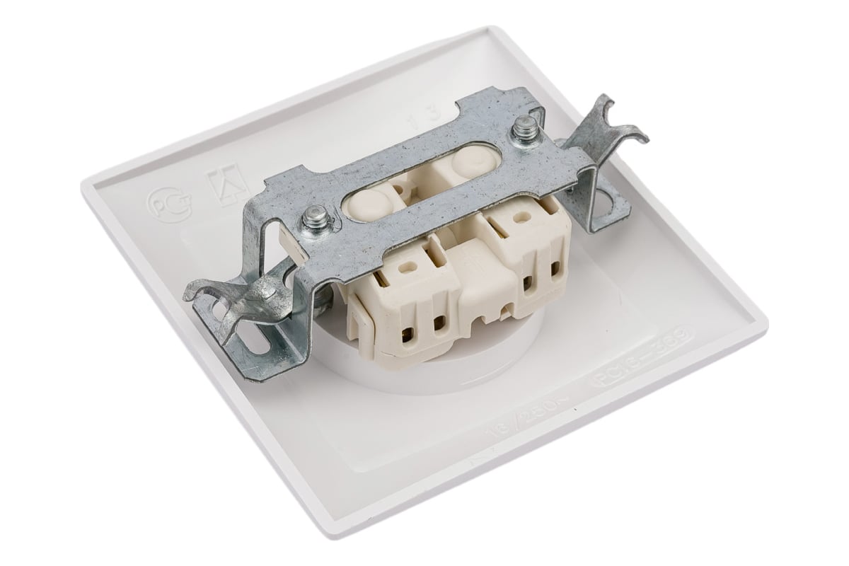 Розетка Кунцево-Электро СЕЛЕНА скрытой установки, одноместная РС16-369 ...