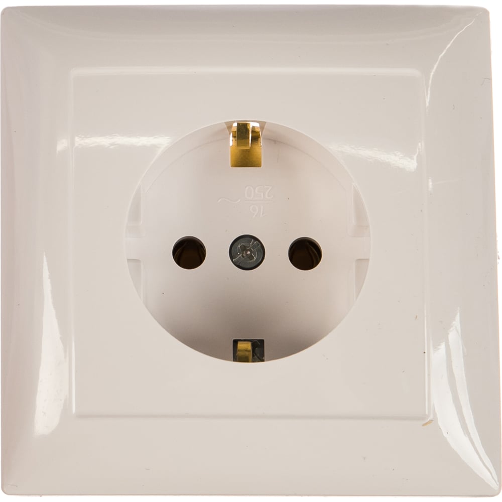 Розетка Кунцево-Электро СЕЛЕНА скрытой установки, одноместная РС16-370 ...