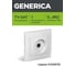 Розетка GENERICA KVARTA 1-местная TV РТВ10-КБ белый EAK10-K01-DM 2