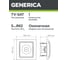 Розетка GENERICA KVARTA 1-местная TV РТВ10-КБ белый EAK10-K01-DM 5