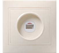 Розетка GENERICA КВАРТА 1местн. телефон. кремовый ETK10-K33-DM