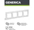 Рамка GENERICA KVARTA 4-местная горизонтальная РГ-4-КБ белый EMK40-K01-DM 3