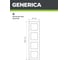 Рамка GENERICA KVARTA 4-местная горизонтальная РГ-4-КБ белый EMK40-K01-DM 4