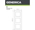 Рамка GENERICA KVARTA 3-местная горизонтальная РГ-3-КБ белый EMK30-K01-DM 4