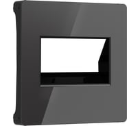 Накладка для двойной розетки еthernet rj-45 WERKEL (черный акрил) w1191148 a064021